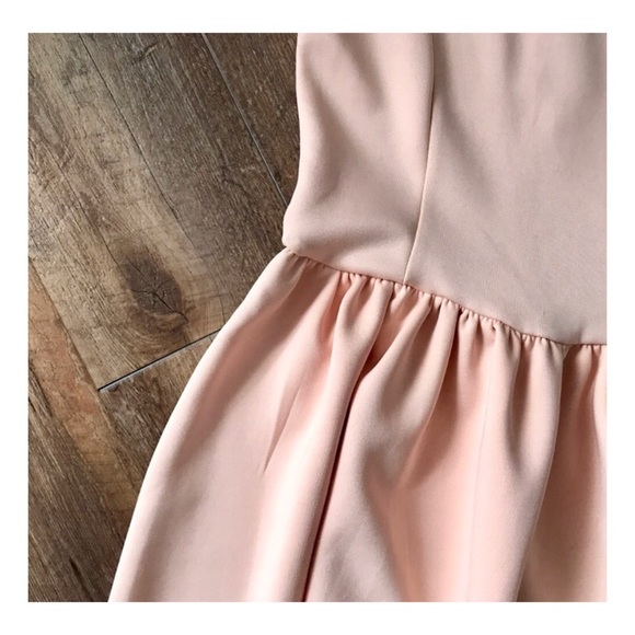 H&M DIVIDED Baby Pink Mini Skater Dress- Size 4 - Picture 3 of 7